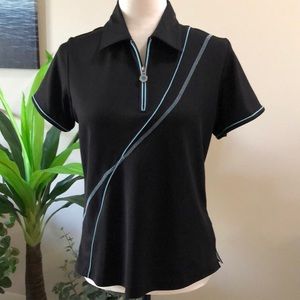 Sunice navy golf shirt size large